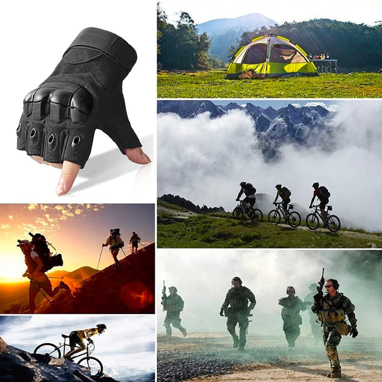 Tactical Half Finger Gloves for Motorbike Motorcycle Cycling Climbing Hiking Hunting Gloves